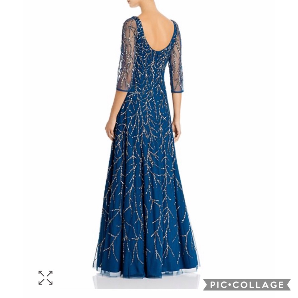 Aidan Mattox evening sequins and beaded Gown - Picture 4 of 10
